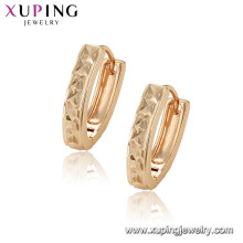 96513 xuping moda 18 K cor de ouro hoop mulheres liga de cobre brinco